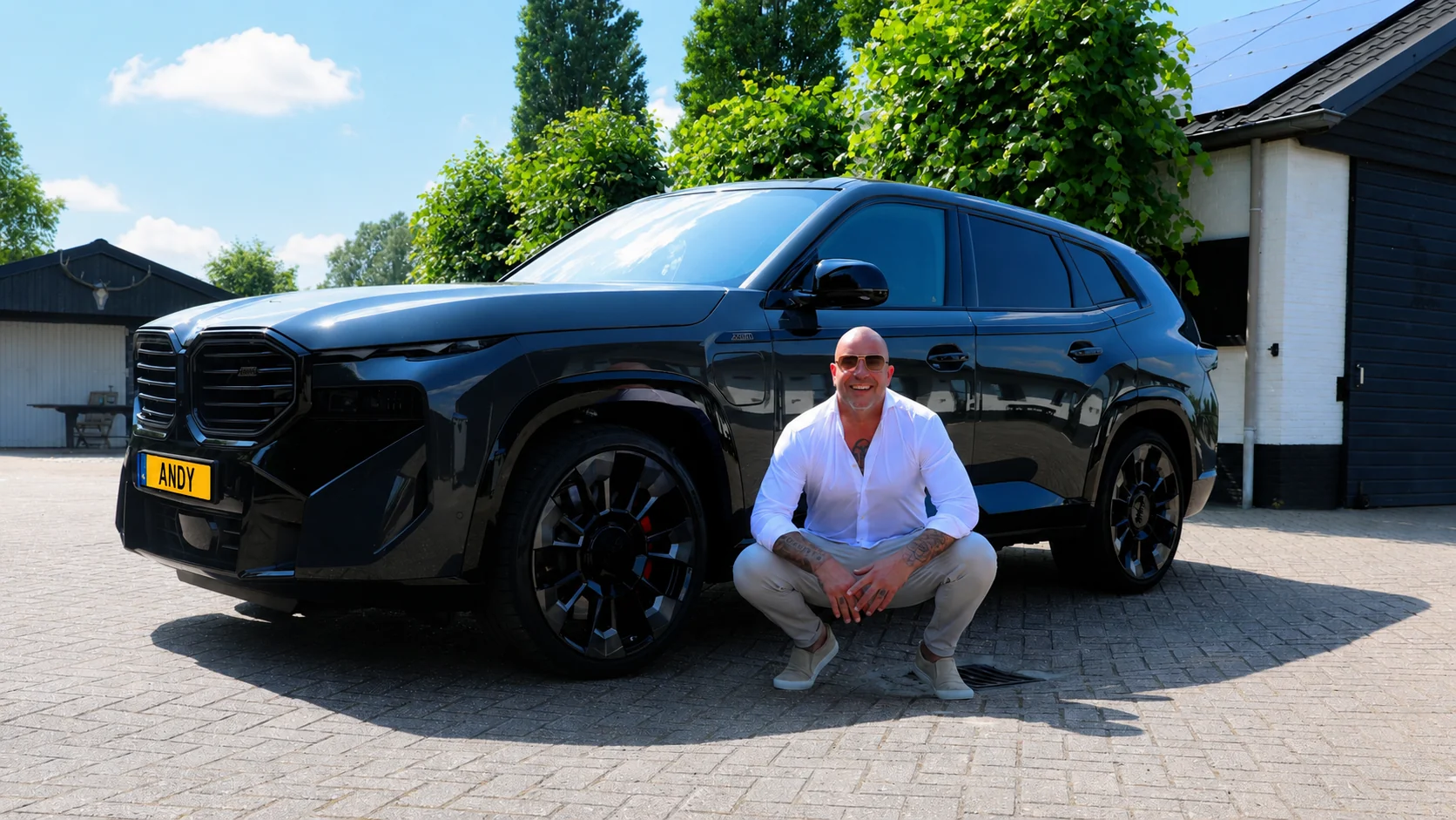 Andy bij een BMW van Dusseldorp